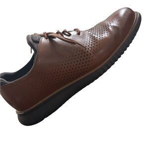 Cole Haan Brown Leather zero grand laser wingtip